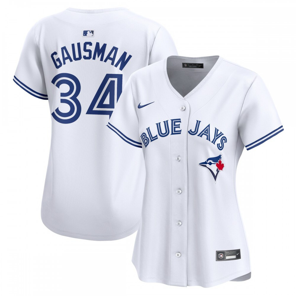 Kevin Gausman Toronto Blue Jays Women's Home Limited Player Jersey - White-Pro Kit Vault | Brand New 26/27 Sports Jerseys